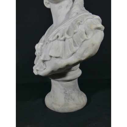 Buste De Jeune Femme En Marbre Signé A Bartel, époque XIX ème – Image 11