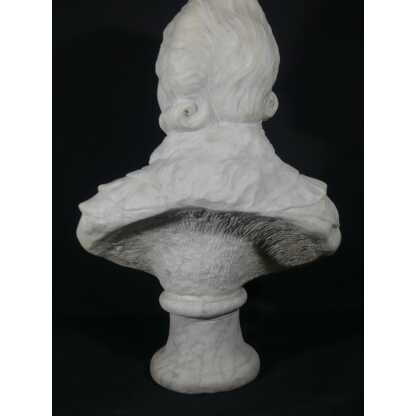 Buste De Jeune Femme En Marbre Signé A Bartel, époque XIX ème – Image 10