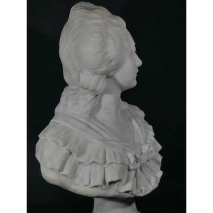 Buste De Jeune Femme En Marbre Signé A Bartel, époque XIX ème – Image 8