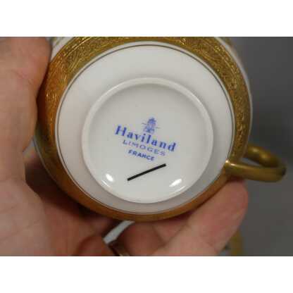 Haviland Impérator, tasse à thé en porcelaine incrustation d'or – Image 8