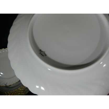 Haviland Torse blanc et filet doré, service de table pour 12 personnes porcelaine Limoges – Image 11