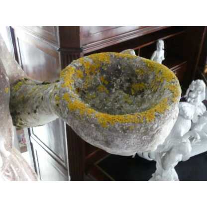 Hébé, grande sculpture de jardin en pierre ciment, déesse, époque début XX ème – Image 9