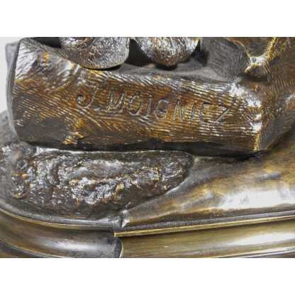 Jules Moigniez, Grand Bronze Animalier La Poule Faisane, Faisan, XIX ème – Image 11