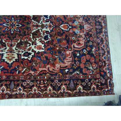 3.05m*2.16m, grand tapis persan en laine vintage des années 70 Bakthiar – Image 5