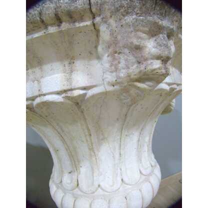 Paire de grands vases de jardin (hauteur 91 cm) en ciment pierre reconstituée Néoclassique – Image 11