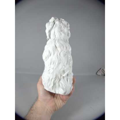 Chien Bichon frisé, statuette en porcelaine allemande Gebrüder Heubach marque bleue 1882-1915 – Image 6