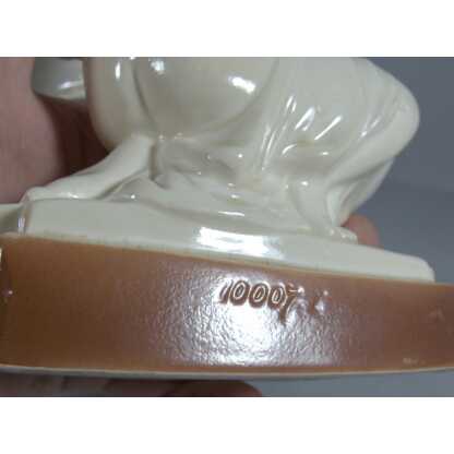 Paire de statuettes ou serre livres en faïence aux femmes Art Déco, vers 1930 – Image 10