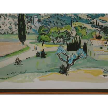Yves Brayer et la montagne Sainte Victoire, paysage de Provence lithographie – Image 7