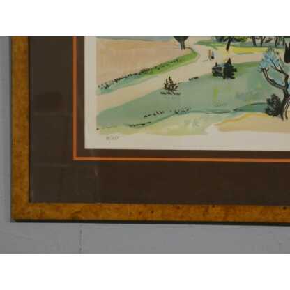 Yves Brayer et la montagne Sainte Victoire, paysage de Provence lithographie – Image 6