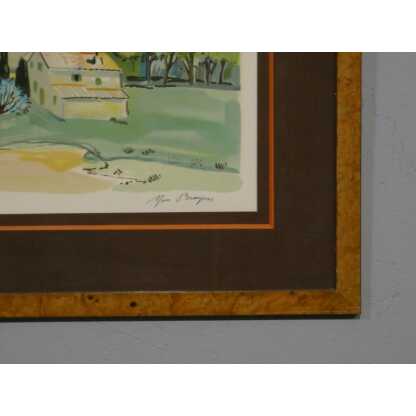 Yves Brayer et la montagne Sainte Victoire, paysage de Provence lithographie – Image 5