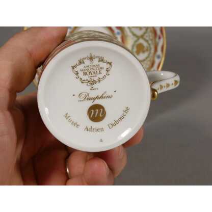Dauphins, Manufacture Royale Bernardaud tasse historique en porcelaine de Limoges – Image 7