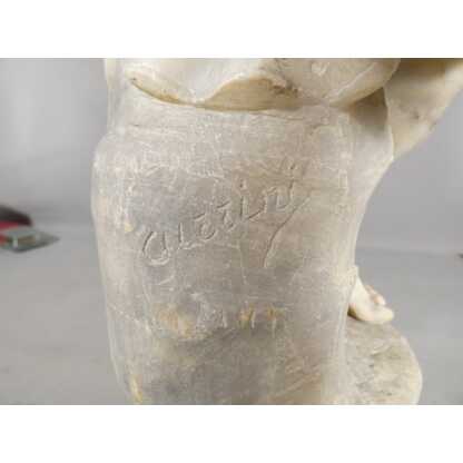 Antonio Cuzzini, sculpture en albâtre jeune femme, Italie vers 1920 – Image 7
