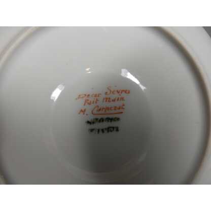 Tasse de collection décor Sèvres en porcelaine de Limoges peinte à la main – Image 9