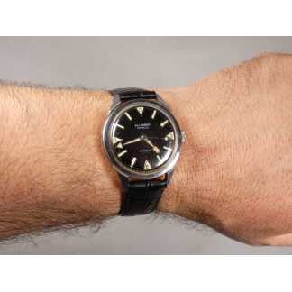 Montre d'homme vintage des années 60 Ed Lambert en acier