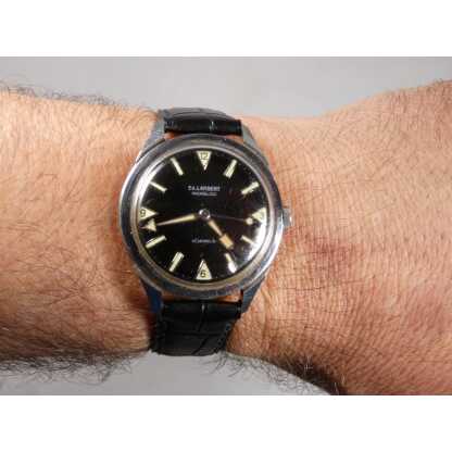 Montre d'homme vintage des années 60 Ed Lambert en acier – Image 6