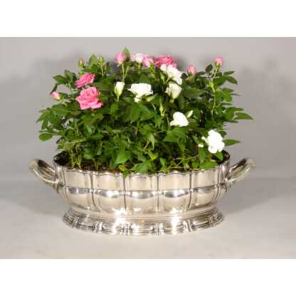 Jardinière centre de table en argent massif style Régence, Allemagne Schmidt Staub Karlsruhe – Image 11
