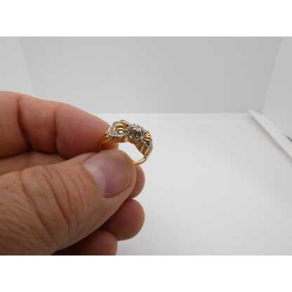 Bague des années 30-40 en or jaune et diamant, taille 53 – Image 2
