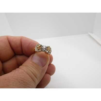 Bague des années 30-40 en or jaune et diamant, taille 53 – Image 10