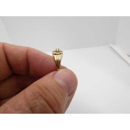 Bague des années 30-40 en or jaune et diamant, taille 53 – Image 9