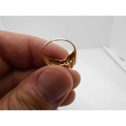 Bague des années 30-40 en or jaune et diamant, taille 53 – Image 7