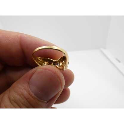 Bague des années 30-40 en or jaune et diamant, taille 53 – Image 6