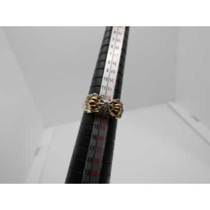 Bague des années 30-40 en or jaune et diamant, taille 53 – Image 12