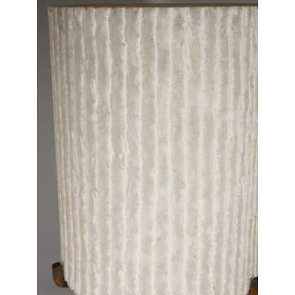 Lampe vintage en albâtre, pied monobloc sculpté et abat jour d'une seule pièce en albâtre – Image 6