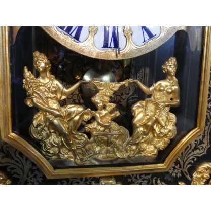 Pendule en cartel d'époque Louis XIV en marqueterie Boulle, horloger Masson à Paris, XVIII ème – Image 21