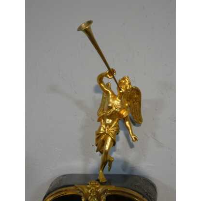 Pendule en cartel d'époque Louis XIV en marqueterie Boulle, horloger Masson à Paris, XVIII ème – Image 17