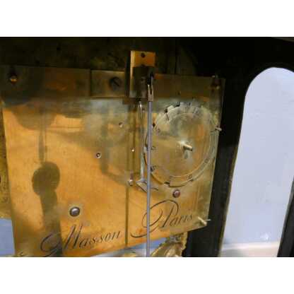Pendule en cartel d'époque Louis XIV en marqueterie Boulle, horloger Masson à Paris, XVIII ème – Image 23