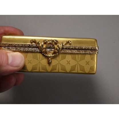 Incrustation d'or, boîte coffret à bijoux en porcelaine de Limoges vers 1980 – Image 7