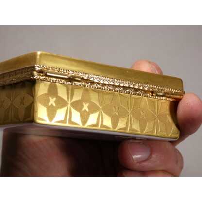 Incrustation d'or, boîte coffret à bijoux en porcelaine de Limoges vers 1980 – Image 5