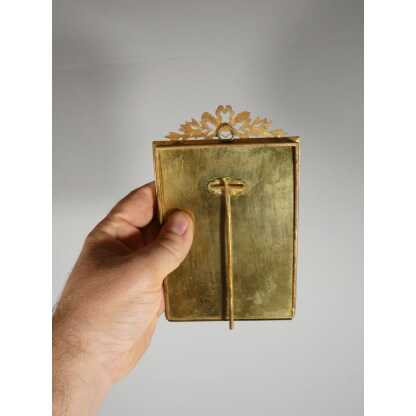 Cadre photo de style Louis XVI en bronze doré, époque fin XIX ème – Image 6