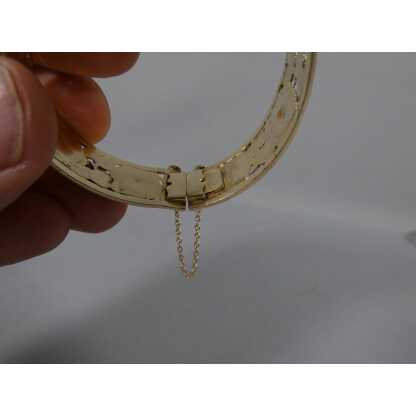 Bracelet aux roses en métal doré, époque 1960 – Image 6