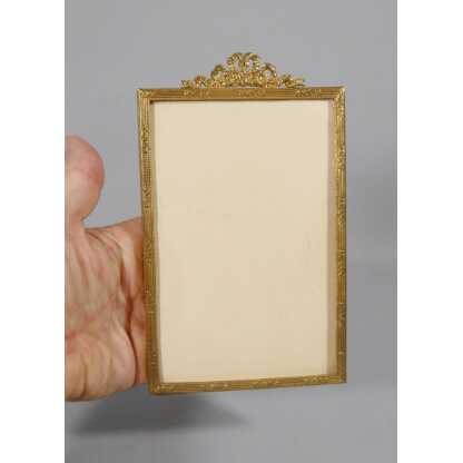Cadre photo de style Louis XVI en laiton, époque début XX ème – Image 3