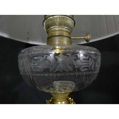 Très grande lampe de style Louis XVI en marbre et bronze, époque XIX ème – Image 6