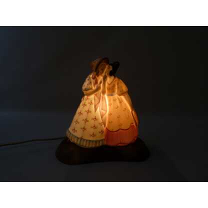 Veilleuse en porcelaine de Limoges, les deux amies, époque 1930 – Image 3