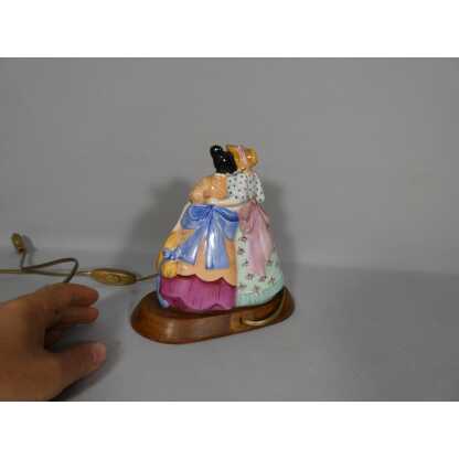 Veilleuse en porcelaine de Limoges, les deux amies, époque 1930 – Image 5