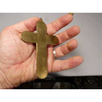 Croix en micromosaïque de fleurs, souvenir du Grand Tour, XIX ème – Image 9