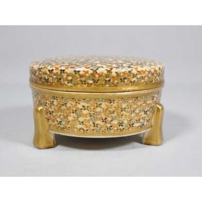 Japon Satsuma Hododa, boîte coffret en céramique, époque XIX ème – Image 2