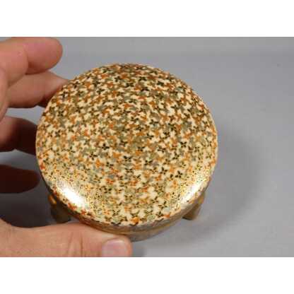 Japon Satsuma Hododa, boîte coffret en céramique, époque XIX ème – Image 5
