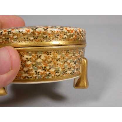 Japon Satsuma Hododa, boîte coffret en céramique, époque XIX ème – Image 3