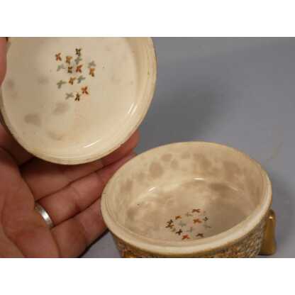 Japon Satsuma Hododa, boîte coffret en céramique, époque XIX ème – Image 8