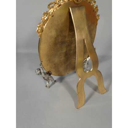 Maison A Giroux, miroir aux amours en bronze émaillé en champlevé, époque XIX ème – Image 11