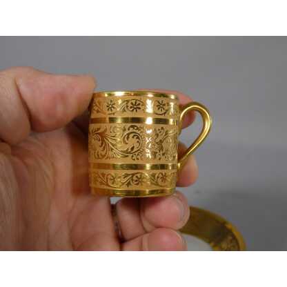 Incrustation d'or, tasse de collection en porcelaine de Limoges – Image 2