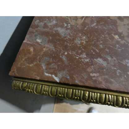 Buffet à hauteur d'appui Napoléon III en bois noirci, marqueterie de laiton, nacre et os, XIX è – Image 6