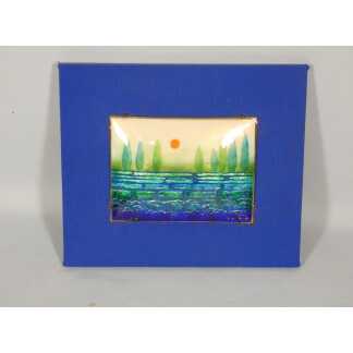 Héliodor, tableau en émail, émaux de Limoges contemporain, vers 1990-2000