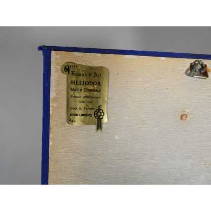 Héliodor, tableau en émail, émaux de Limoges contemporain, vers 1990-2000 – Image 6