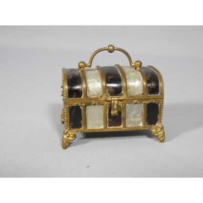 Coffret miniature en écaille de tortue et nacre, époque XIX ème – Image 9