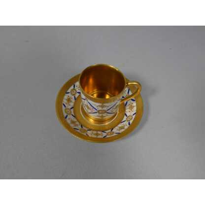 Incrustation d'or, tasse de collection en porcelaine de Limoges – Image 3